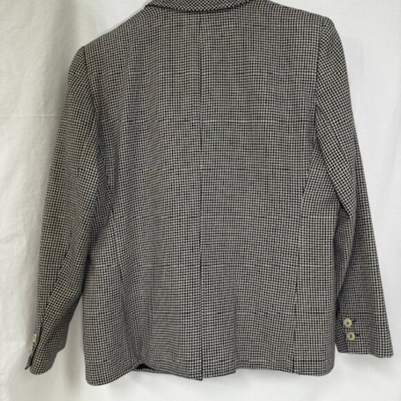 Vintage Valentino Miss V Made in Italy Checkered Wool Jacket - Picture 4 of 9